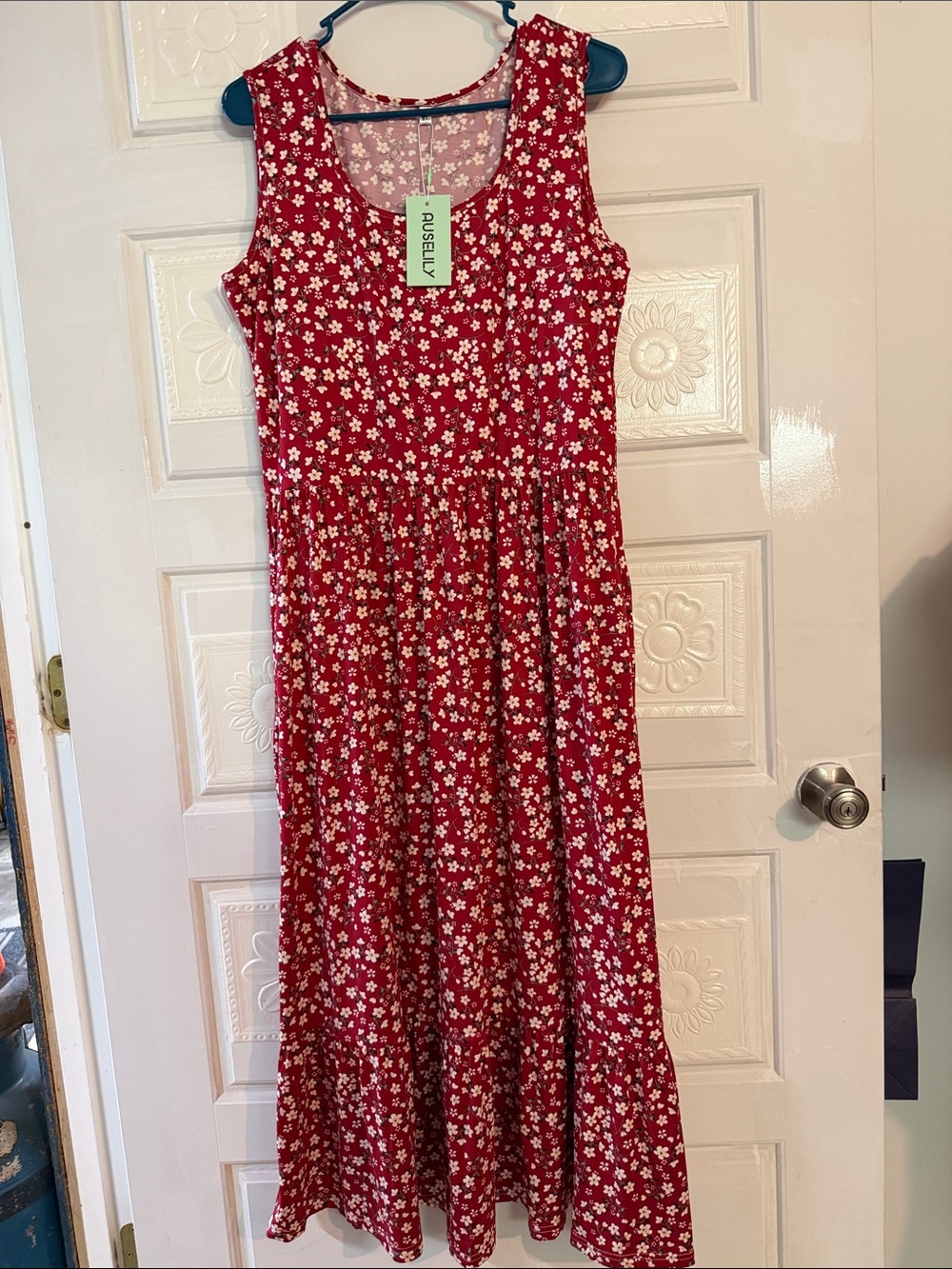 NWT maxi dress by Auselily size xl.